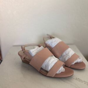 Cole Haan Pink Annalee Grandbanded Wedge Sandals Size 8.5